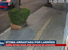 Vítima é arrastada por ladrões em SP