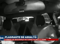 Flagrante: Câmera registra roubo em carro de aplicativo