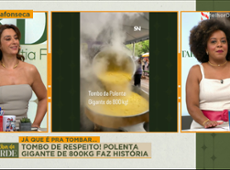 Tombo da Polenta: POLENTA GIGANTE de 800 kg faz sucesso no RS