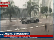 Forte chuva atinge a cidade de São Paulo nesta terça (18)