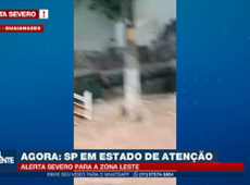 Temporal em SP: córrego transborda na zona leste