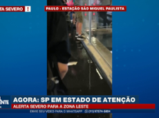 Estação da CPTM fica alagada após forte chuva em SP