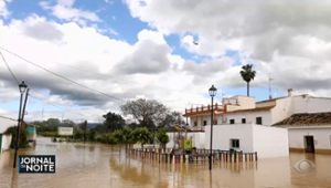 Tempestade causa inundações na Espanha