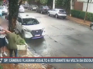 SP: Câmeras flagram assalto a estudante na volta da escola