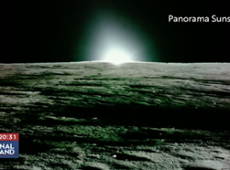 Sonda registra pôr do sol na Lua