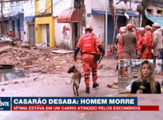 Casarão desaba no Rio de Janeiro