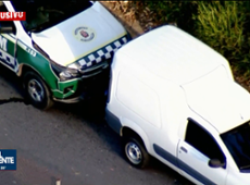 Viatura bate em carro roubado durante perseguição