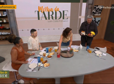 Após café com Cátia Fonseca, Otaviano Costa leva lanches para casa