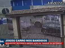 Batida de carro impede sequestro