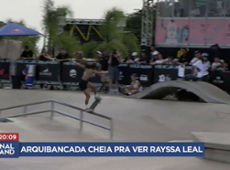Arquibancada cheia para ver Rayssa Leal em Porto Alegre