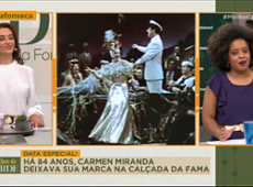 Há 84 anos, CARMEN MIRANDA deixava sua marca na CALÇADA DA FAMA