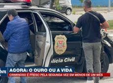 Gangue do ouro: Bandido é preso pela segunda vez em menos de um mês