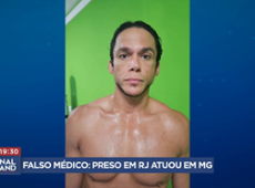 Falso médico preso no Rio trabalhou por 10 anos em Minas Gerais
