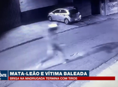 Briga na madrugada termina com mata-leão e tiros