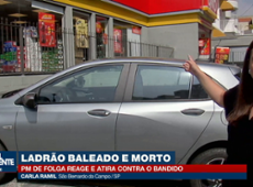 PM reage a assalto e ladrão acaba baleado e morto