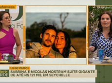 Sabrina e Nicolas curtem hotel de luxo com diárias de até R$ 121 mil