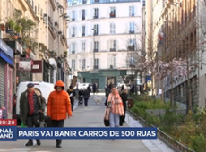 Paris fecha 500 ruas para carros; circulação para pedestres será livre