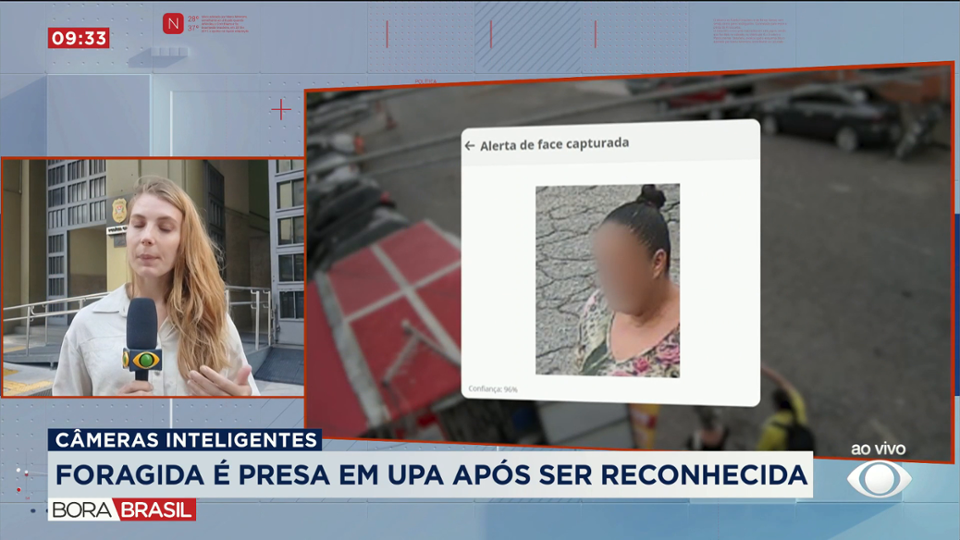 Foragida é presa após ser identificada por câmeras inteligentes em SP