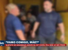 "Vamo comigo, mãe?", diz suspeito de assassinar agente da CET ao ser preso