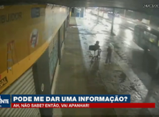 Estudante apanha de motoqueiro por não saber informação