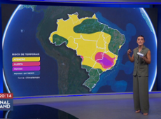 Temporais ganham força no Sudeste