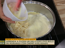 OVO BOLO DE MORANGO: receita deliciosa para a PÁSCOA! | Melhor da Tarde