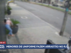 Menores de uniforme escolar fazem arrastão no Rio de Janeiro