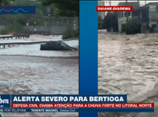 Defesa Civil emite alerta severo para litoral Norte de SP