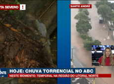 SP: chuva torrencial atinge o ABC Paulista e deixa litoral Norte em atenção