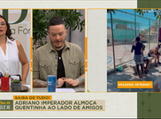 Adriano Imperador é flagrado comendo marmita no Rio e vídeo viraliza