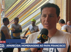 Dia de homenagens ao papa Francisco na Basílica de Aparecida (SP)