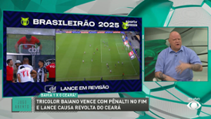 Bahia vence o Ceará com pênalti e Cicinho aponta erro da arbitragem