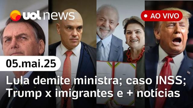 UOL News 2ª Edição com Diego Sarza | Programa Completo | 5 de maio de 2025
