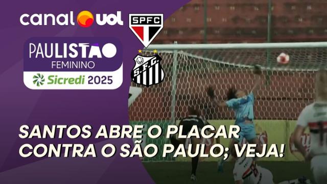 Paulistão feminino: Santos abre o placar contra o São Paulo; assista ao gol
