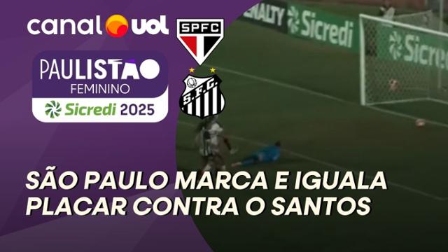 Paulistão feminino: São Paulo marca e iguala placar contra o Santos