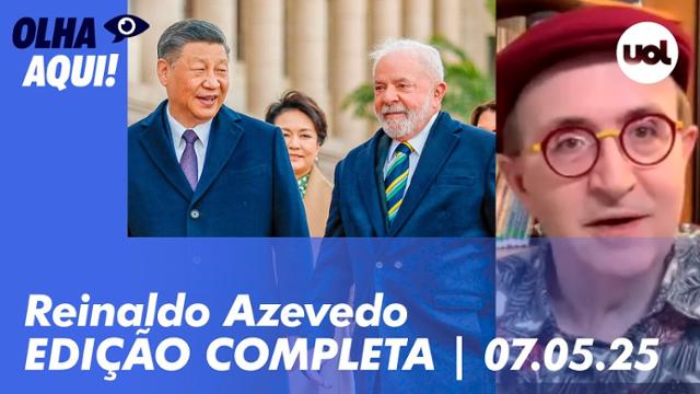 Olha Aqui com Reinaldo Azevedo | Programa completo | 07 de maio de 2025