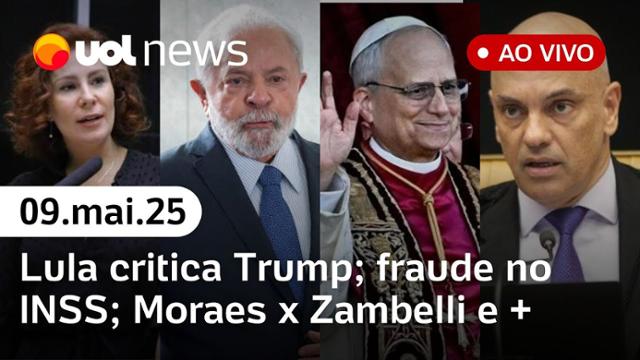 UOL News 2ª Edição com Diego Sarza | Programa Completo | 9 de maio de 2025
