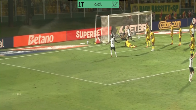 Gol Cacá - Mirassol 2 X 1 Corinthians - Brasileirão 2025
