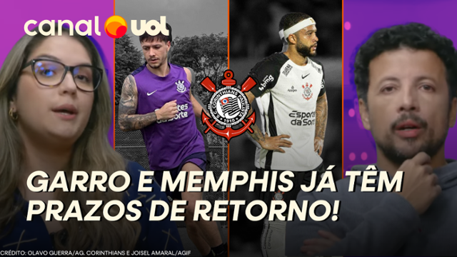 Memphis desfalca Corinthians contra Racing, mas deve voltar rápido; Garro também tem prazo definido