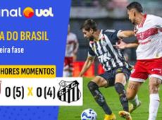 Santos perde nos pênaltis na volta de Neymar e é eliminado