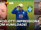 'Ancelotti impressiona com humildade': saiba bastidores da seleção brasilei
