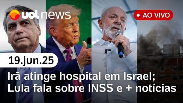 UOL News 1ª Edição com Mauro Tagliaferri | Programa Completo | 19 de junho de 2025