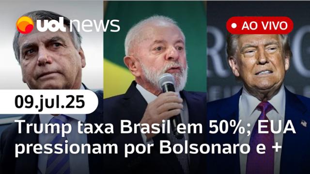 UOL News 2ª Edição com Mauro Tagliaferri | Programa Completo | 9 de julho de 2025