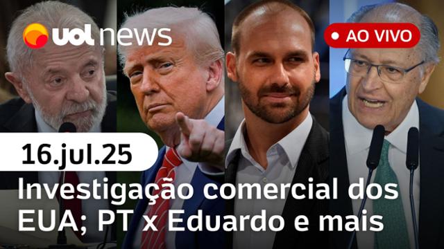 UOL News 1ª Edição com Fabíola Cídral | Programa Completo | 16 de julho de 2025