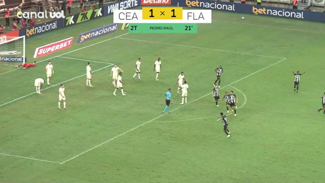 Gol Pedro Raul - Ceara 1 X 1 Flamengo - Brasileirão 2025