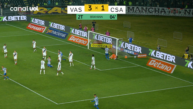 Gol Bryann Vasco 3 X 1 CSA - Copa do Brasil 2025