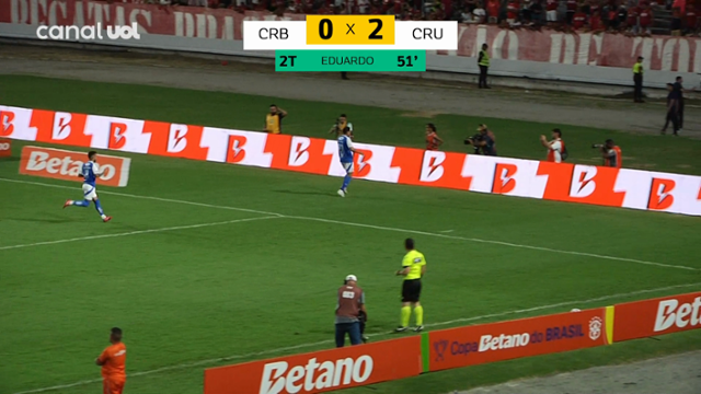 Gol Eduardo - CRB 0 X 2 Cruzeiro - Copa do Brasil 2025