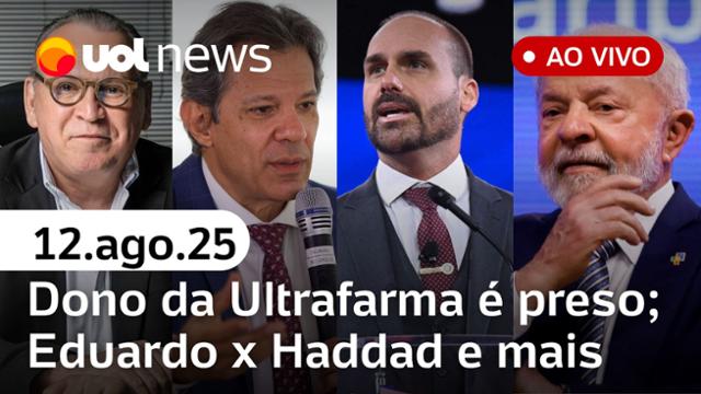 UOL News 1ª Edição com Fabíola Cidral | Programa Completo | 12 de agosto de 2025