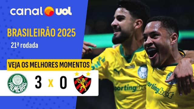 Palmeiras 3 x 0 Sport | 21ª Rodada | Campeonato Brasileiro 2025 - 25/08 ...