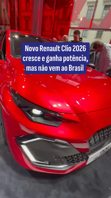Renault Clio 2026 cresce e fica mais potente; veja o que mudou no compacto